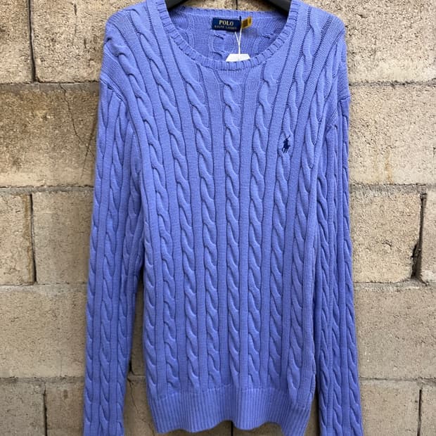 폴로 랄프 로렌 케이블 니트