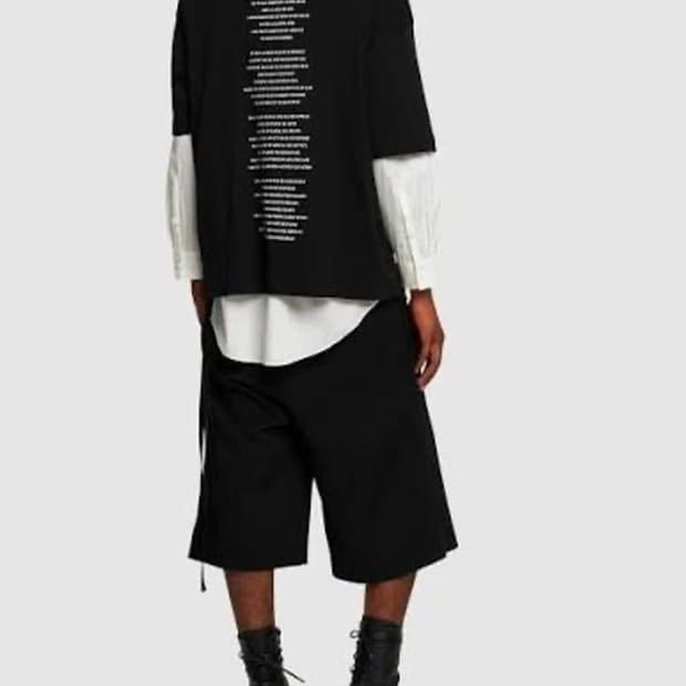 Ann Demeulemeester 앤드뮐미스터 poem 티셔츠