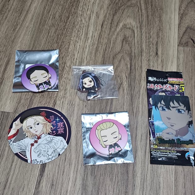 일본 구매) 도쿄리벤저스 키링 캔뱃지 카드 마이키 코스터