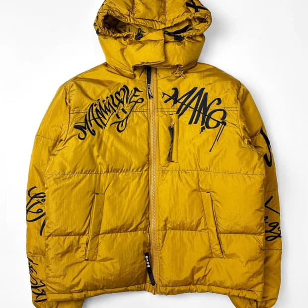 만지 MANG 19FW 웰론 자수 패딩 PN5459