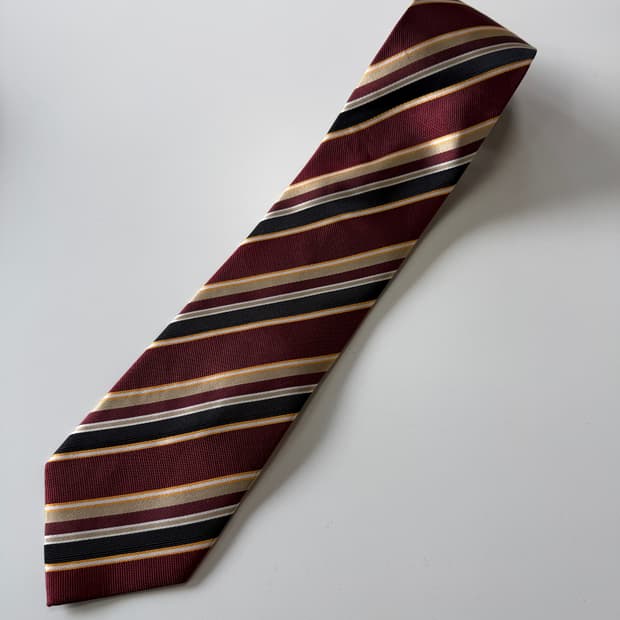 빈티지 레지멘탈 실크 넥타이 8.7cm