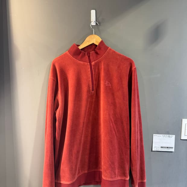 스투시 후리스집업