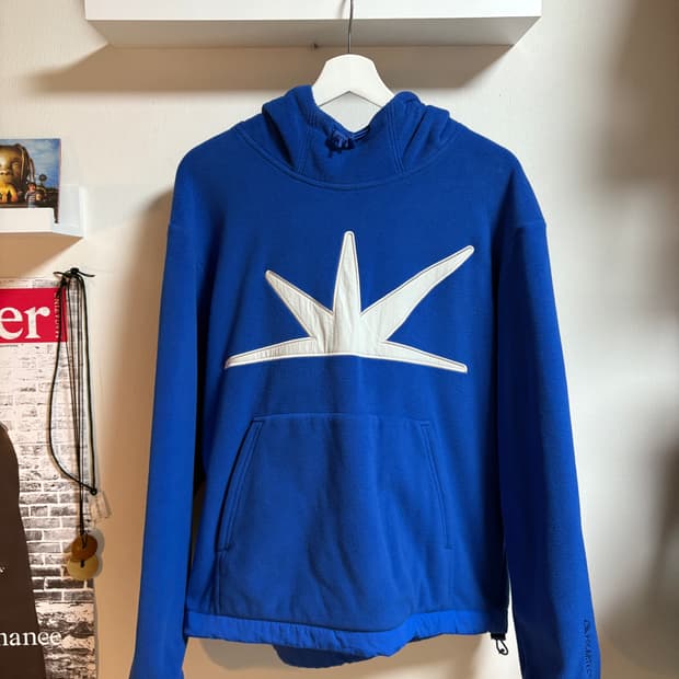 Sunlove 썬러브 폴라 플리스 후드티 블루