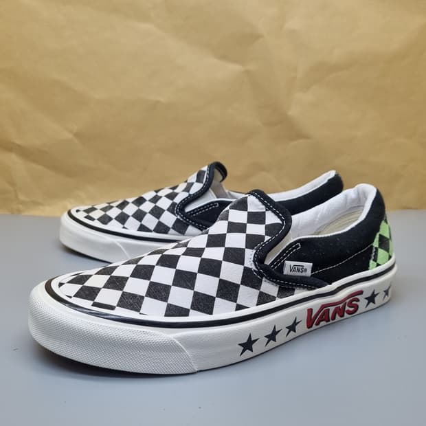 반스 다이아몬드 체크 슬립온 245