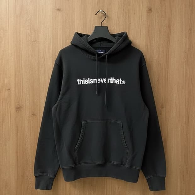 디스이즈네버댓 [정품] 후드티 자수 T로고 스웻셔츠 L(103)