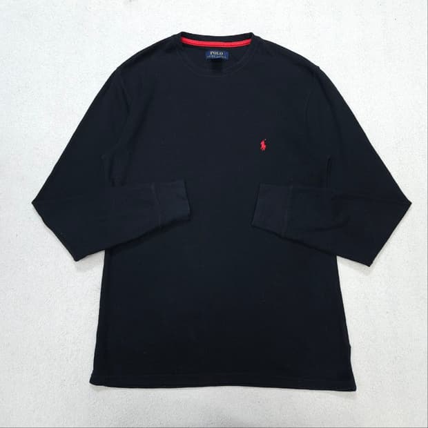 폴로 랄프 로렌 와플 니트 M 블랙