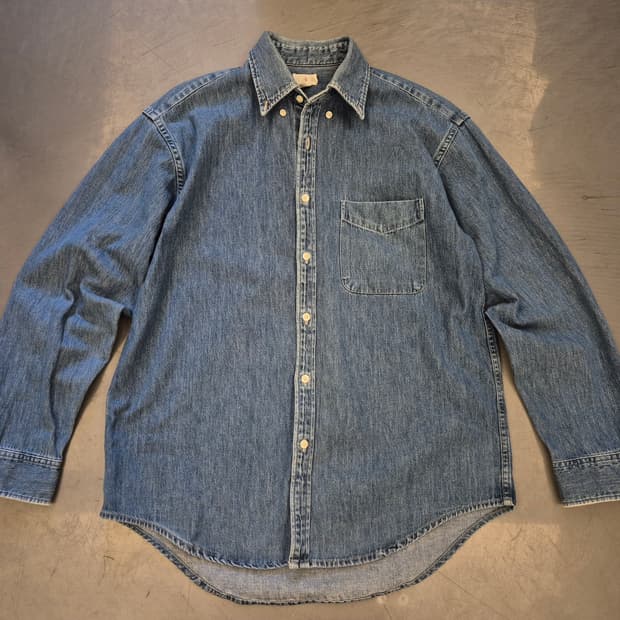 90s J.CREW 데님 셔츠