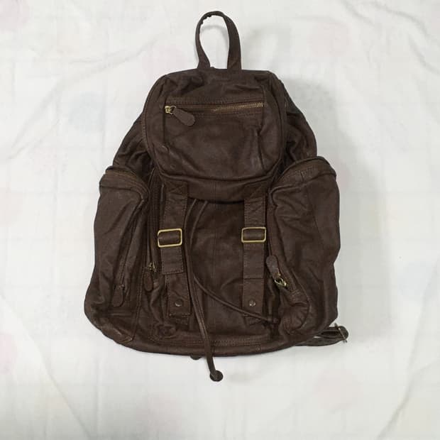 빈티지 가죽 백팩