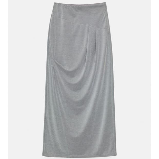 PICA 파이카 draped maxi skirt