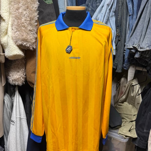 [XL] 새상품 아디다스 롱슬리브 져지 옐로우