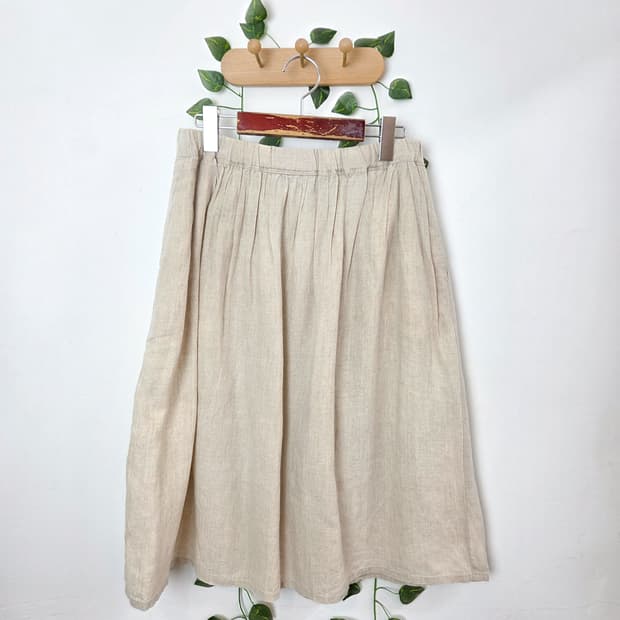 코지 린넨 스커트
