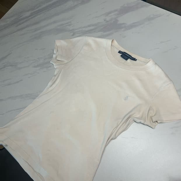 폴로 여성 실버 포니 슬림핏 반팔 티셔츠 베이지 랄프로렌