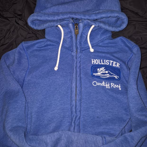 홀리스터 빈티지한 블루 색상 후드집업 M