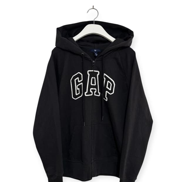GAP 갭 블랙 후드집업
