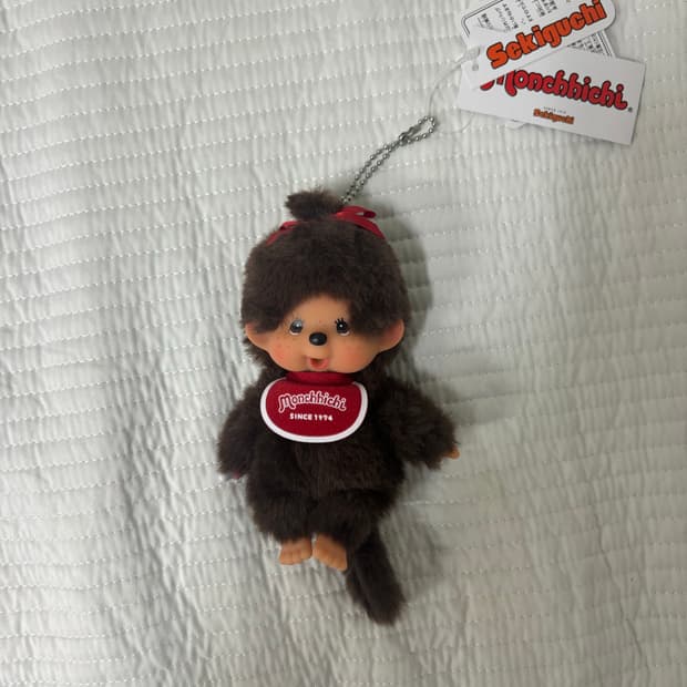 몬치치 SS 걸 키 체인 브라운 몬치치 걸 키링