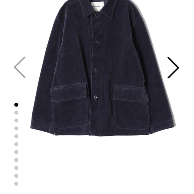 홀리선 코듀로이 커버올 자켓 인디고 네이비 M