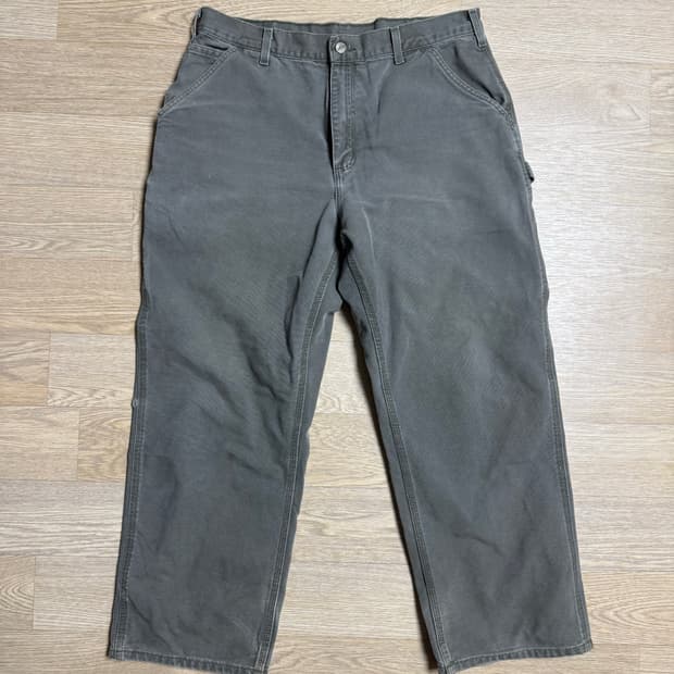 빈티지 멕시코제 칼하트 싱글니 모스그린 36x30