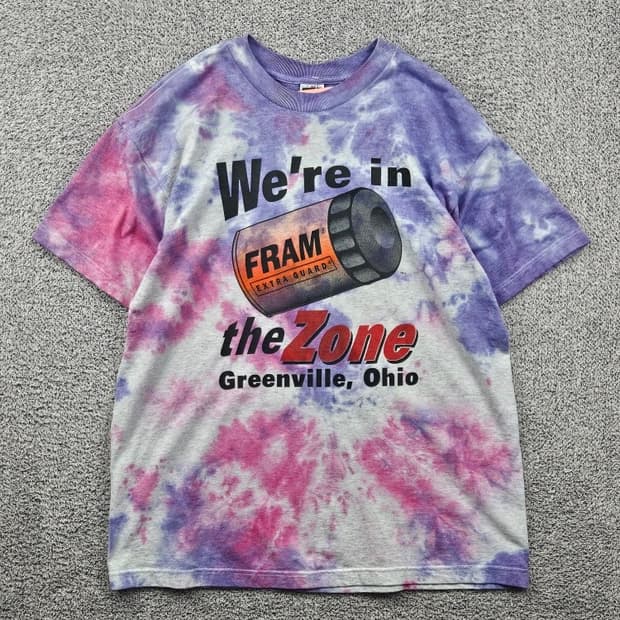 프룻오브더룸 빈티지 반팔 티셔츠 다잉커스텀 ( XL ) / 11802