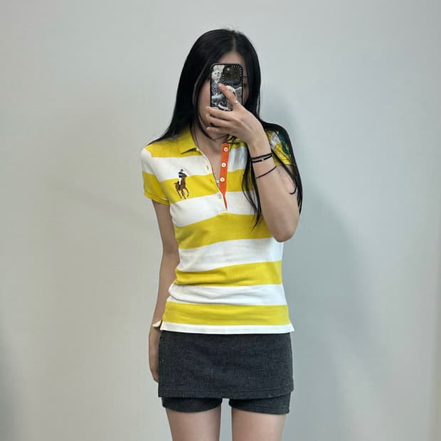 폴로 랄프로렌 빅포니 단가라 반팔 피케 카라 티셔츠