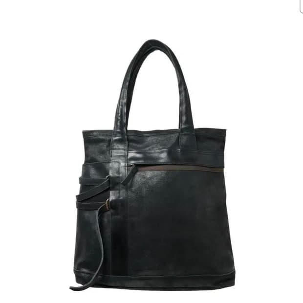 요지 야마모토 와이즈 사이드 버클 스트랩 토트백