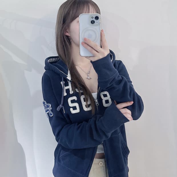 아베크롬비 빅로고 투웨이 후드집업