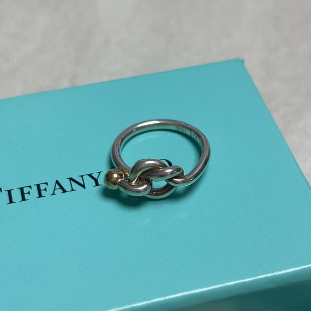 티파니앤코 러브노트 반지 실버 골드