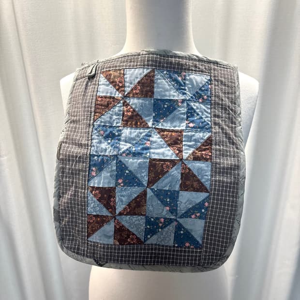 모리걸 퀄팅 패치 가방