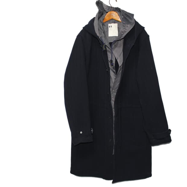 🕷️FINAL HOME Hooded Layered Long Coat