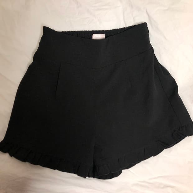 리즈리사 빈티지 갸루 블랙 반바지 숏팬츠 쇼츠