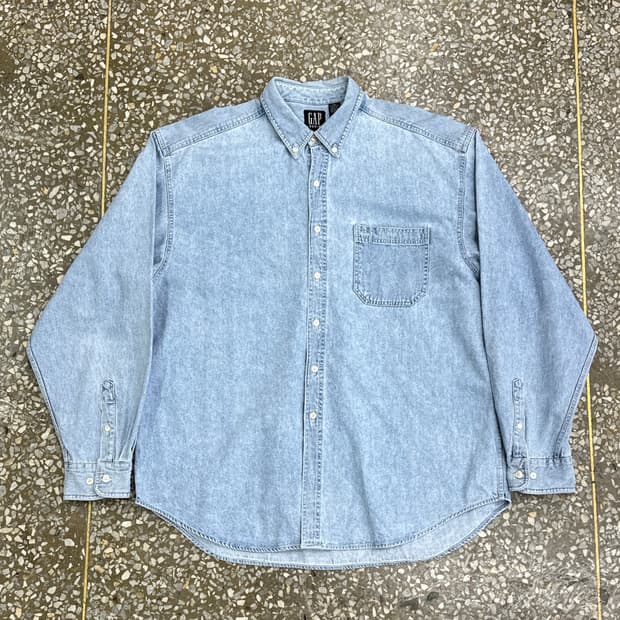 90s 올드 갭 데님 셔츠 XXL