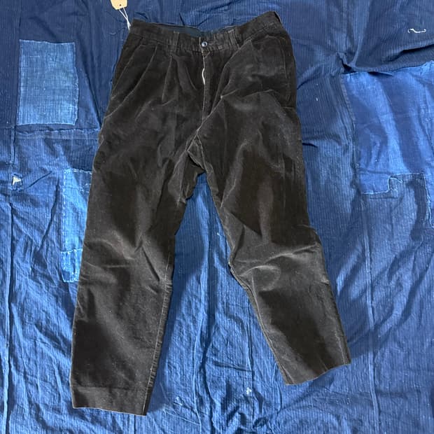 Belfe & Belfe 투턱 코듀로이 팬츠 32