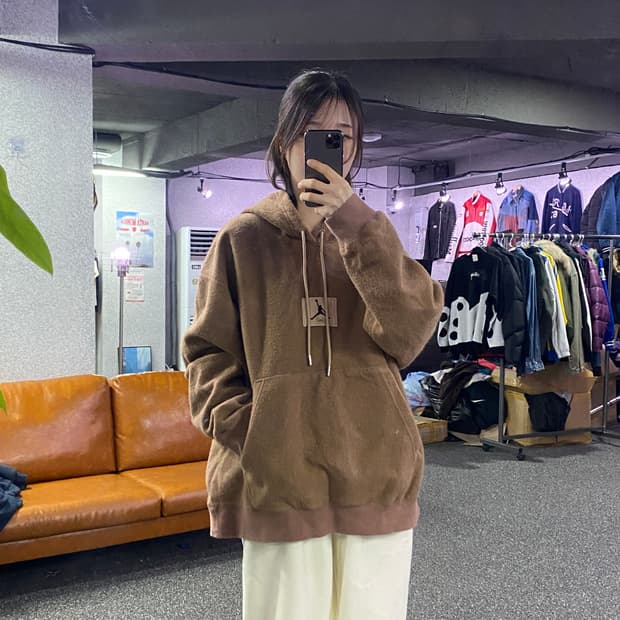 나이키 조던 브라운 플라이트 후드티 B3323