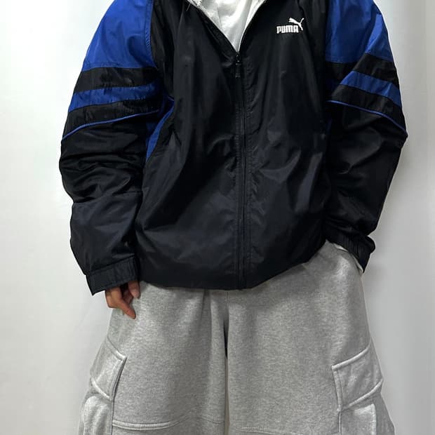 Puma 퓨마 올드스쿨 배색 바람막이 