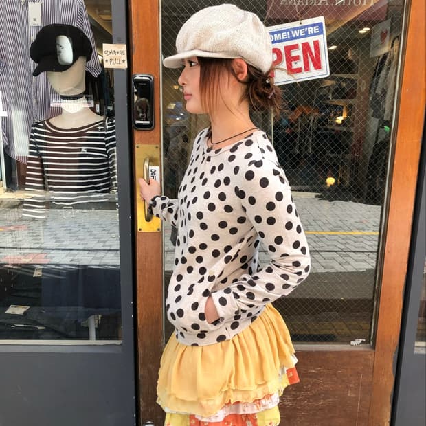 𝜗𝜚도트 레이어드 코이세이오 st코디set 𝜗𝜚