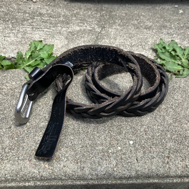 Levi’s 블랙 꼬임 가죽 벨트