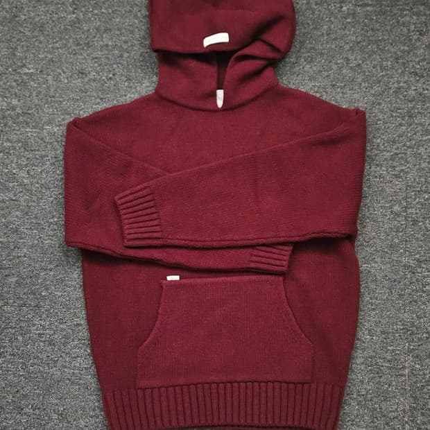 노이스 니트 후드티