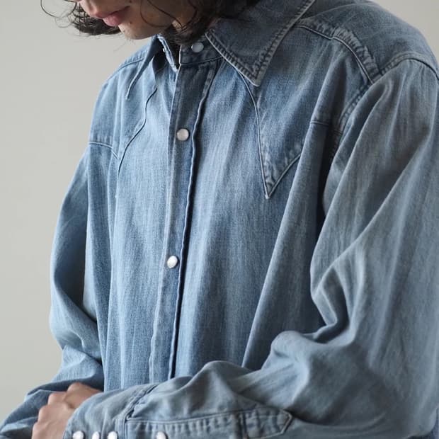 maatee & sons 데님 셔츠