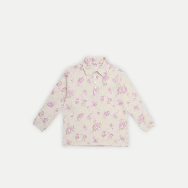 콜로신스 튤립 카라 오버사이즈 셔츠