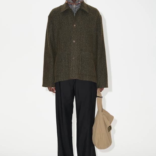 Our legacy haven jacket black/moss fuzz