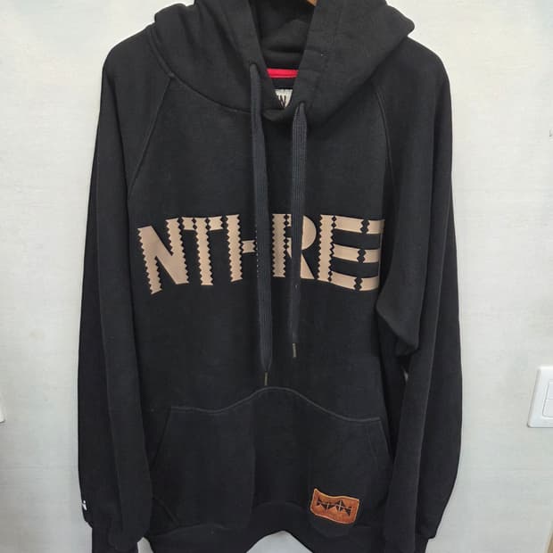 엔쓰리 스노우보드 기모 후드티 L xl