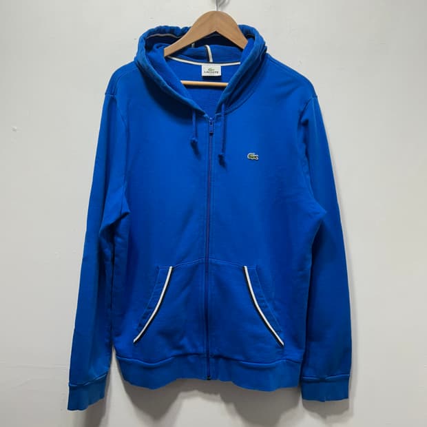 라코스테 후드집업 상의 블루 XL 