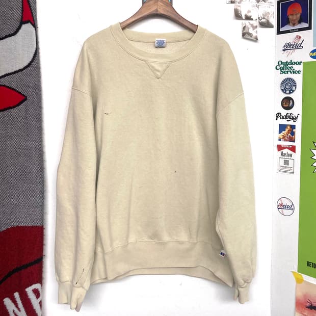 90‘s 러셀 맨투맨 ‘오프화이트‘