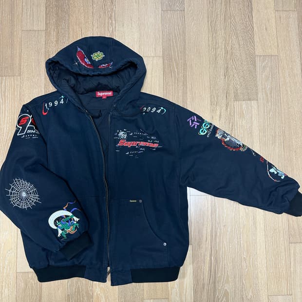 24 SS 슈프림 아오이 supreme aoi 자수 워크 자켓 후드 L