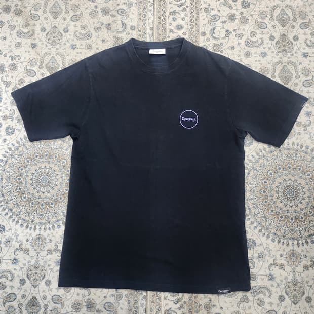 커버낫 블랙  로고 반팔티 L