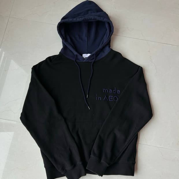 노앙 메이드인 서울 배색 후드티