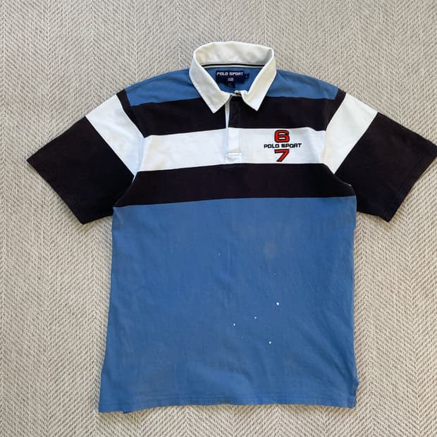 00s Polo sport 폴로 스포츠 럭비 카라 티셔츠