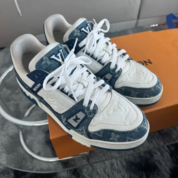 [정품특가] LV 루이비통 정품 데님 트레이너 스니커즈 8.5 