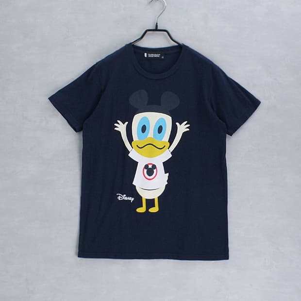 BEAMS T _ crew neck print tee