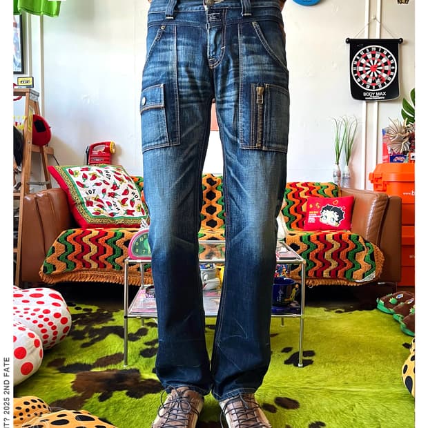 Old EDWIN Japan Cargo Pocket Denim Pants