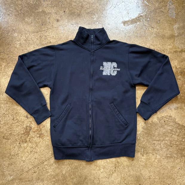 빈티지 스웻 하이넥 집업